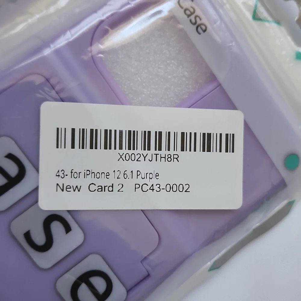 iPhone 12 Cell Phone Case, 6.1 inches, Purple